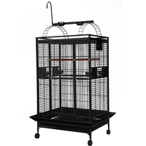 A and E Cage Co. Lovington Playtop Cage-Black