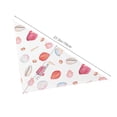 thumbnail image 6 of Easygdp Red coral and scallop seashell Pet Scarf, Dog Triangle Scarf, Printing Dog Bib, Handkerchief Scarf for Small Medium Large Dogs Cats Pets, 6 of 9