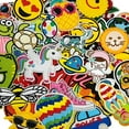 thumbnail image 3 of AUQ 12Pcs Iron on Patches,Repair Clothing Damage Animal Embroidery Decal,Widely Applicable Cartoon Patch,Color5, 3 of 4