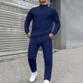 thumbnail image 3 of RUTAYY Men's Outfits Formal Business Long Sleeve Tops and Pants Solid Color Daily Wear Fashion Travel Sets, 3 of 8