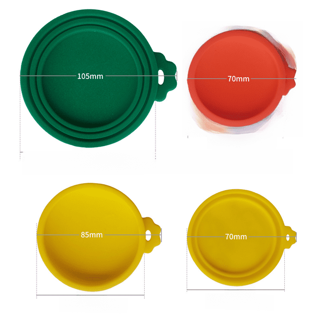 Funda para latas de comida para mascotas Funda sellada para alimentos tres en uno Funda de silicona para mantener la comida fresca Funda de silicona para latas de comida para perros y gatos