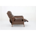 thumbnail image 4 of Pemberly Row Leather Push Thru The Arms Recliner in Oasis Walnut, 4 of 6