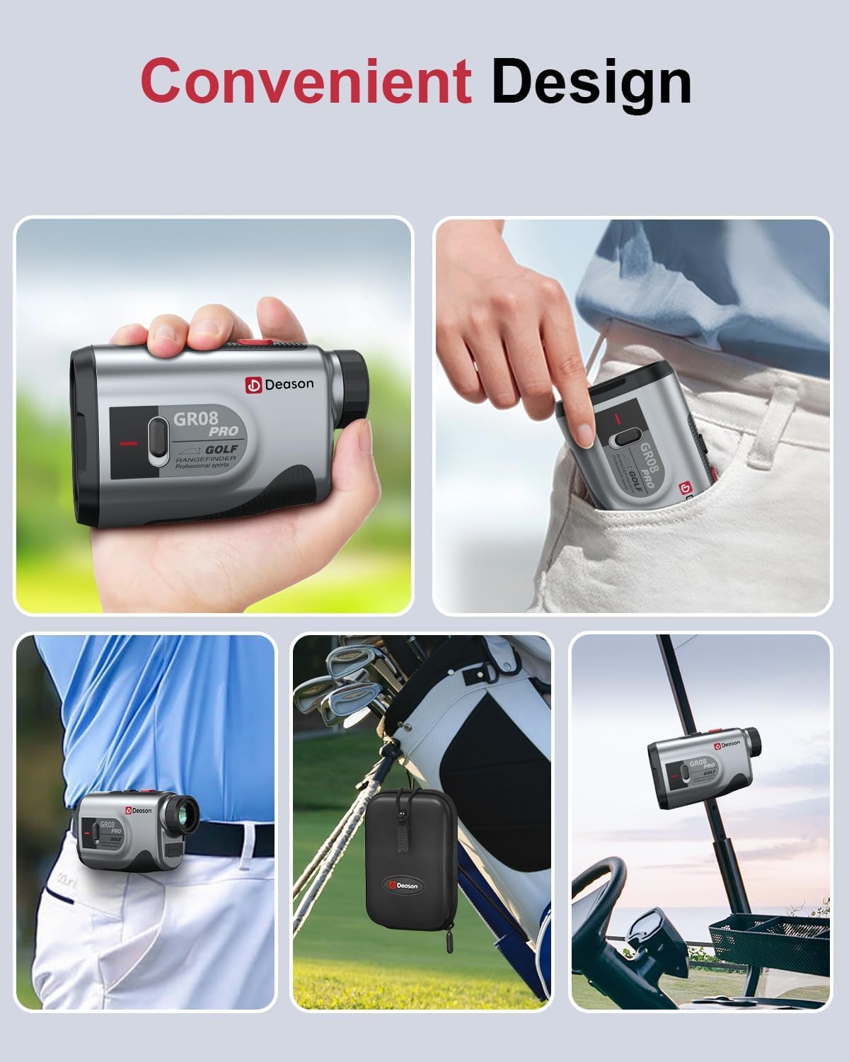 Deason Golf Rangefinder with 7X Magnification and Rechargeable Range Finder