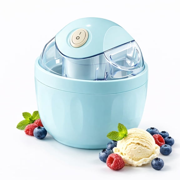 Small Home Mini Ice Cream Maker, One-Touch Frozen Dessert Machine for Homemade Ice Cream, Frozen Yogurt, Sorbet & Smoothies, Compact Single-Serve Treat Maker for Home, Apartment & Family Fun