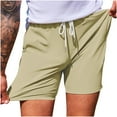 thumbnail image 2 of Njagoc3 Mens Solid Color Stretch Fit Tennis Shorts, Lightweight, for Summer Court Sports & Casual Outings, 2 of 6
