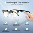 thumbnail image 2 of E13-06 smart Glasses Listenable Songs,  Music & Call Sunglasses for People ,with Built-in Headphones,Wireless Headphone Sunglasses bluetooth glass, and HIFI S ound & HD Lens Headset Smart Glasses, 2 of 16