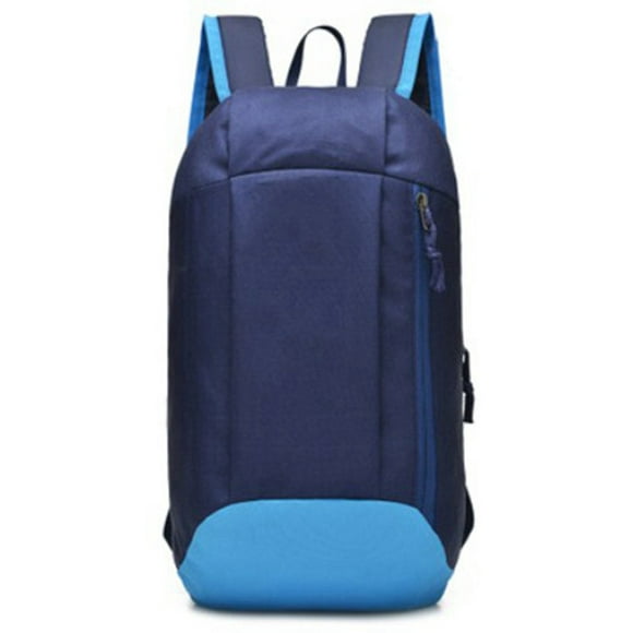 Portable Sport Shoulder Bag Waterproof Travel Camping Backpack School Bag For Boys Girls Color:Blue