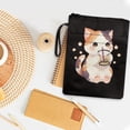 thumbnail image 3 of HELLHERO Cat Milk Tea Pattern Design Zipper Bag, 1pcs Polyester Washable Easy Carry Book Case for Travel, 11.42 x 8.66 Inch, 3 of 8