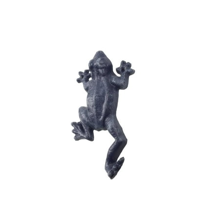 

Rustic Dark Blue Cast Iron Frog Hook 6