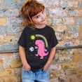 thumbnail image 3 of Kiijoy Toddler Girls T Shirt Cute Cartoon Dinosaur Print Short Sleeve T-Shirt for Children, 3 of 3