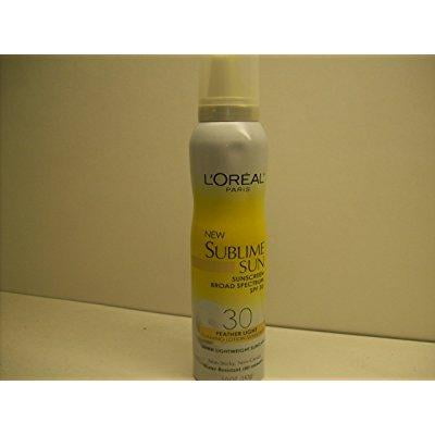 L'Oreal Paris Sublime Sun Foaming Lotion Sunscreen, SPF 30, 5 oz