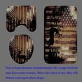 thumbnail image 4 of 4PCS Bear Shower Curtain Set, Patchwork Brown Plaid Woodland Animals Hunting Lodge Cabin Country Rustic Farmhouse Bathroom Decor, Waterproof Fabric Shower Curtain, Non-Slip Bath Mat, 4 of 7