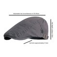 thumbnail image 2 of Gorra plana sencilla de algodón para hombre, gorra de pintor vintage, gorra informal que combina con todo, 2 of 5