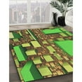 thumbnail image 2 of Ahgly Company Indoor Rectangle Patterned Green Novelty Area Rugs, 4' x 6', 2 of 6