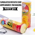thumbnail image 4 of CHENG Potato Chip Shaped Spring Snake, Can Jump, Suitable For April Fool'S Day, Prank Party Decorations, And Mischief Props. Large Size (Potato Chip Shaped), 4 of 6