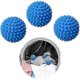 thumbnail image 1 of 3 pcs blue laundry balls for dryer, non-melting New softer material dryer - clothes come out soft fluffy less wrinkles, 1 of 5