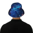 thumbnail image 5 of KLL Deep Sea Glowing Fishes Bucket Hat for Women Men Packable Travel Beach Sun Hat Outdoor Rave Accessories Reflective Fisherman Cap, 5 of 7