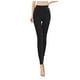 thumbnail image 2 of Gibobby Ropa cómoda para Medias de mujer cálidas gruesas de de seda de Color sólido sin costuras elásticas con forro polar pantalones pantimedias térmicas (Negro, L), 2 of 5