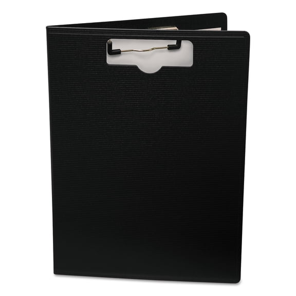 Portfolio Clipboard With Low-Profile Clip, 1/2" Capacity, 8 1/2 X 11, Black | Bundle of 5 Each