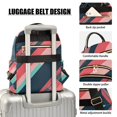 thumbnail image 3 of FORMRS Mini Backpack Purse for Women Quilted Travel Daypack Casual Shoulder Bag, Pink Geometric, 3 of 7