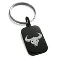 thumbnail image 2 of Tioneer Stainless Steel Greek Mythology Minotaur Engraved Small Rectangle Dog Tag Charm Keychain Keyring Celtic Premier, 2 of 5