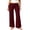 Wine, variant on Polka Dot Pants for Women Lightweight Pull on Fold Over Yoga Pants Summer Casual Elastic Waist Gym Gray XL(XL)