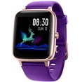 thumbnail image 1 of YAMAY YM021 Smart Watch for Android Samsung iPhone, Fitness Tracker Watches with Heart Rate Monitor, Square Touch Screen, Waterproof Smart Watches for Women Men, Purple, 1 of 10