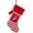 J, variant on putnchl 8 Inches Initial Christmas Stocking Monogram Striped Christmas Stocking red Green with White Embroidered Letter Christmas decorations