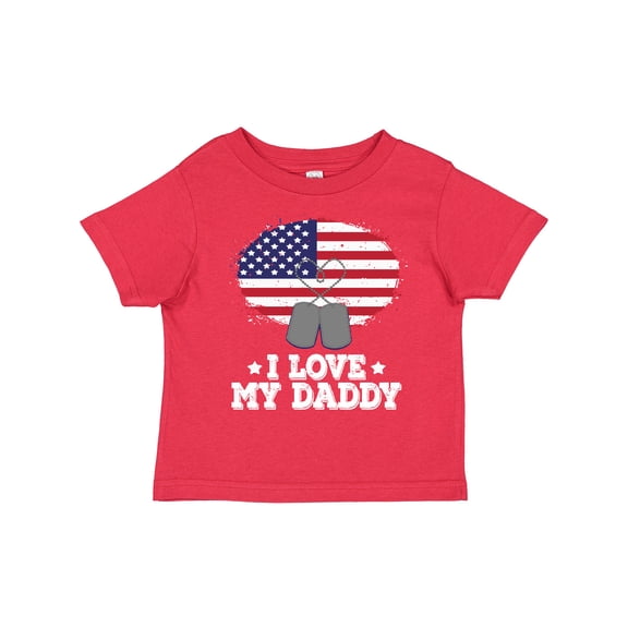 Inktastic I Love my Daddy Military Son Daughter Boys or Girls Toddler T-Shirt