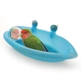thumbnail image 3 of Caja de baño para pájaros con espejo, bañera portátil para colgar loros, baño para pájaros pequeños, suministros de limpieza, 3 of 5