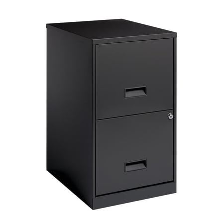 Space Solutions 18" Deep 2 Drawer Letter Width Vertical File Cabinet, Charcoal