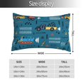 thumbnail image 2 of Sikiie Construction Trucks Pillow Covers, Throw Pillow Case Cushion Covers,Cushion for Bedroom,Couch,Home-14"x20", 2 of 6