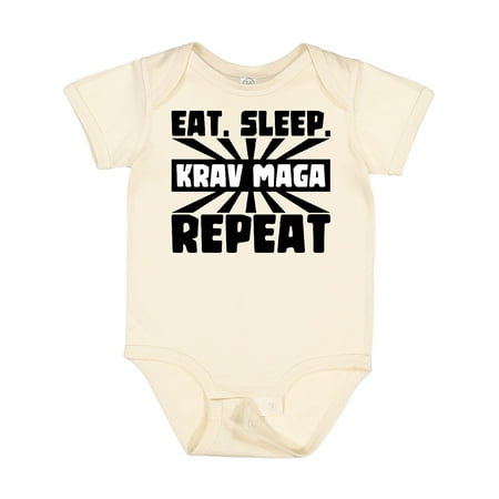 

Inktastic Eat Sleep Krav Maga Repeat Gift Baby Boy or Baby Girl Bodysuit