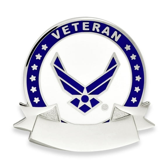 PinMart's Officially Licensed Engravable U.S. Air Force Veteran Pin, Unisex Lapel Pin