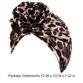 thumbnail image 5 of Minnieouse Paquete de 1 turbante africano atractivo de alta elasticidad a la moda diademas para la cabeza para mujer con estampado de leopardo Type3 NO3, 5 of 5