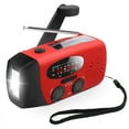 thumbnail image 1 of （2020 New Upgrade 2000mAh）Solar Hand Crank Dynamo AM/FM/NOAA Weather Radio LED Flashlight Charge Emergency, 1 of 10