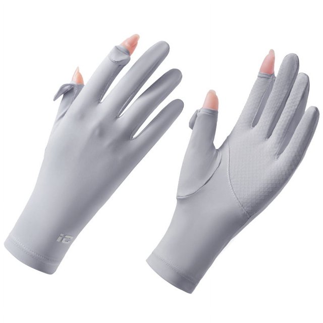 Guantes de protección solar para mujer, para verano, ciclismo, conducción, antideslizantes, ligeros, transpirables, para exteriores, guantes de protección solar para mujer