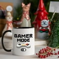 thumbnail image 3 of Cabtnca Gamer Gifts, Gaming Gifts for Men Game Lovers, Christmas Birthday Gifts for Gamers Teen Boys Dad Husband Boyfriends, Gamer Mode ON Mug, Gamers Gift Ideas, 11 Oz White, 3 of 9