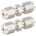 thumbnail image 2 of Stainless Steel Compression Fitting 2Pcs Stainless Steel Compression Tube Adapter for Pharmaceutical Industry Ship Manufacturing ANGGREK Otros, 2 of 8