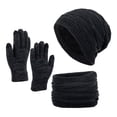 thumbnail image 2 of Winter Set for Outdoor Enthusiasts Warm Beanie Scarf Gloves Ideal for Camping Fishing Hiking Scarf a Hat Gloves, 2 of 5