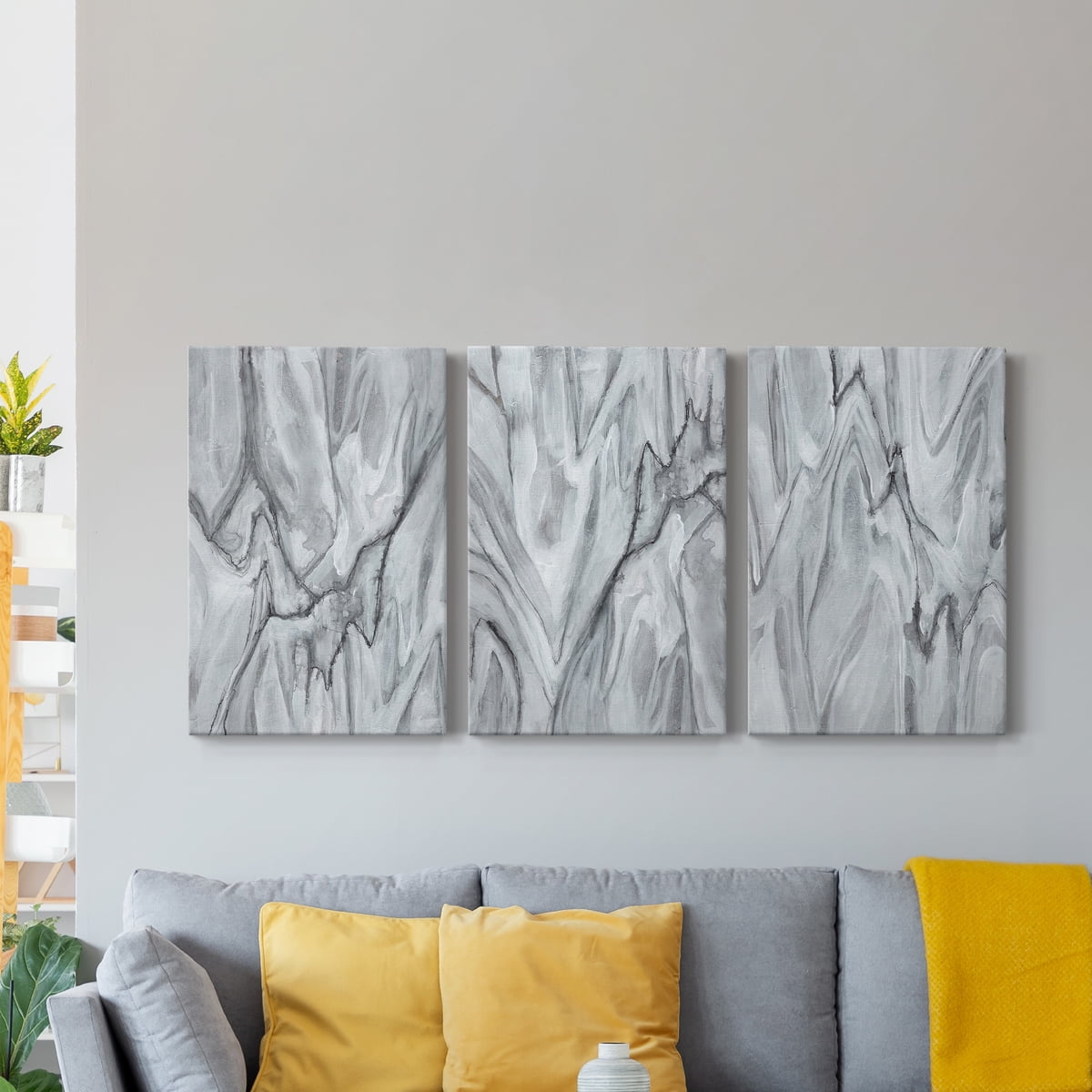 Marbled White I Premium Gallery Wrapped Canvas - Ready to Hang - 18 x 27 Each