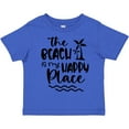 thumbnail image 3 of Inktastic Spring Break the Beach is My Happy Place Boys or Girls Toddler T-Shirt, 3 of 5