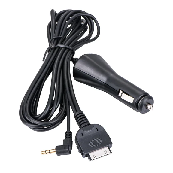 A4A Cigarette To 3.5Mm Plug With Ipod 30Pin Car Audio Cable