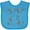 Turquoise, variant on Inktastic Pi Numbers in Pi Symbol for Pi Day Boys or Girls Baby Bib