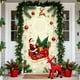 thumbnail image 4 of Uuiauoio Festive Christmas Door Cover with Design,Polyester Door Curtain for Holiday Home Decor, Seasonal Wall and Entryway Decoration for Parties and Family Gatherings,Festival Party Decoration, 4 of 6
