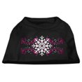 thumbnail image 1 of Pink Snowflake Swirls Screenprint Shirts Black Xxxl (20), 1 of 1