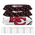 thumbnail image 2 of Kansas Football Bedding Set Comforter Cover Set 3D Duvet Cover Bedspread Cover Quilt Cover with 1 Duvet Cover and 2 Pillowcases, No Comforter, 102"x90", 2 of 6