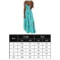 thumbnail image 3 of Vestido Suspendido Vestido largo bohemio con tirantes Vestido con tirantes de playa con estampado de columpio grande (Azul M) Cgtredaw Para estrenar, 3 of 6