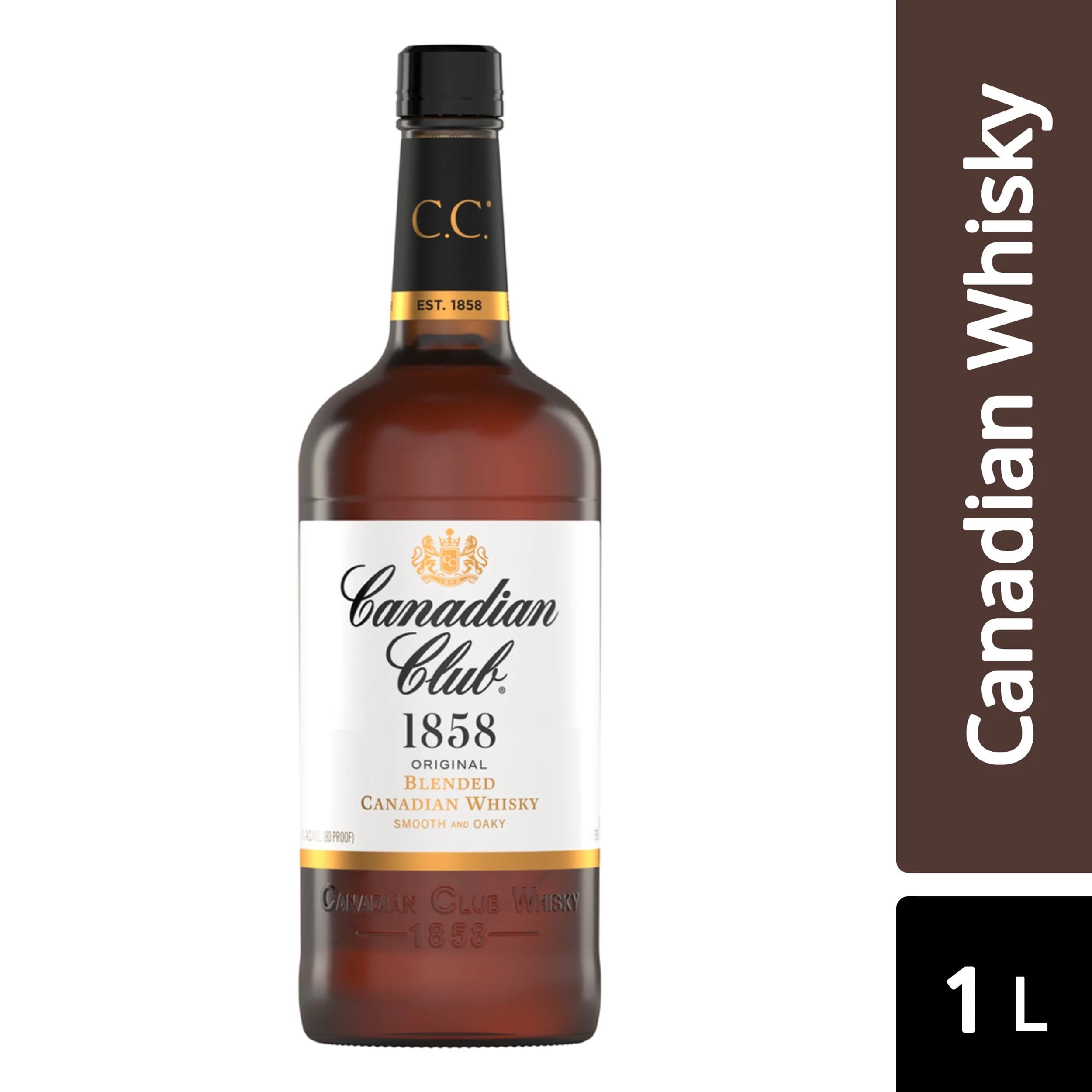 Canadian Club ® 1858 Whisky 1L - Walmart.com