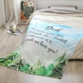 thumbnail image 5 of MMYGU Fathers Day Dad Gifts Blanket Gifts for Dad from DaughterDad Birthday Gift Best Dad Gift for Father Husband Throw Blanket 60x80in, 5 of 6